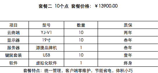 云電腦套餐方案